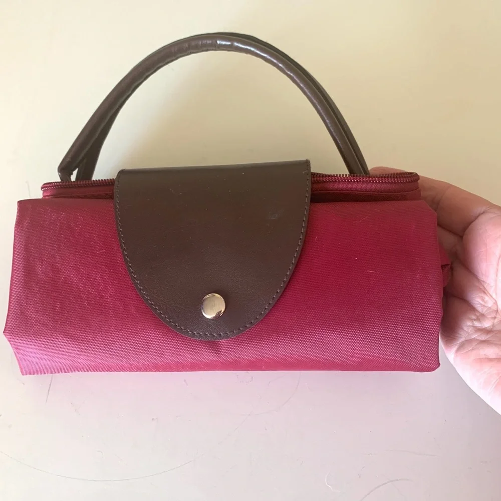Cranberry Vinyl Totebag